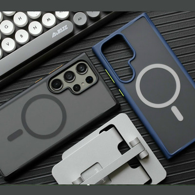 Ốp lưng nhám sạc từ tính cho Samsung S25 Ultra , S24 Ultra hiệu Likgus PC Ultra-thin Frosted Magnetic Case - Hàng nhập khẩu