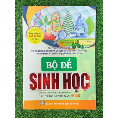 Bộ đề Sinh Học ( Đầy đủ các dạng trắc nghiệm theo cấu trúc đề thi 2025- Dùng chung cho các bộ SGK) (HA-MK)