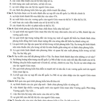 	Đề Kiểm Tra Đánh Giá Năng Lực Môn Lịch Sử - Địa Lí (Phần Lịch Sử) Lớp 7 _EDU