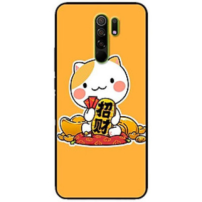Ốp lưng dành cho Xiaomi Redmi 9 mẫu Mèo Và Thỏi Vàng