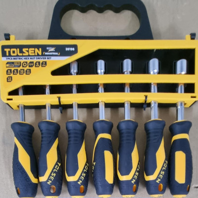 BỘ 7 CÂY VÍT ĐẦU LỤC GIÁC TOLSEN 20196 - HÀNG CHÍNH HÃNG