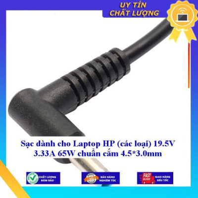 Sạc dùng cho Laptop HP (các loại) 19.5V 3.33A 65W chuẩn cắm 4.5*3.0mm - Hàng Nhập Khẩu New Seal