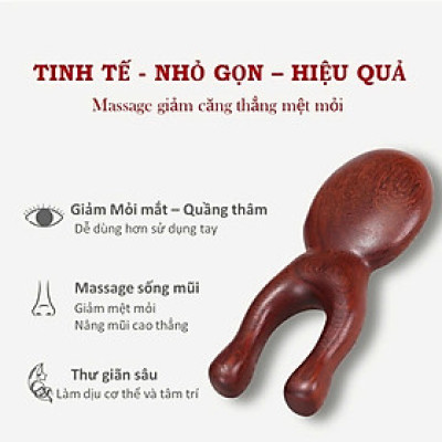 Dụng Cụ day ấn Huyệt Mát xa toàn thân kiểu Thái bằng gỗ Chăm sóc sức khỏe