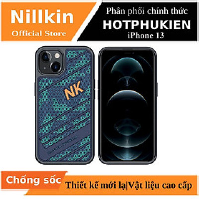 Ốp lưng chống sốc cho iPhone 13 họa tiết mặt lưng 3D hiệu Nillkin Striker (chống sốc cực tốt, họa tiết màu 3D cá tính) - hàng nhập khẩu