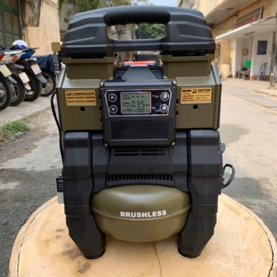 Máy nén khí pin không chổi than 6 lít DEKTON DK-2090-( Tặng kèm 1 pin 21v và 1 sạc pin nhanh) (Tặng kèm còi hơi Tolsen 73195)