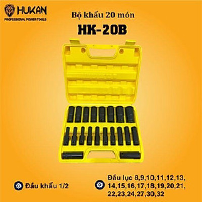 BỘ ĐẦU KHẨU 20 MÓN HK-20B HUKAN - HÀNG CHÍNH HÃNG