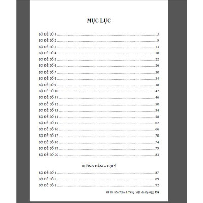 Đề thi môn toán tiếng việt dùng cho học sinh lớp 5 thi vào lớp 6 (dùng chung cho các bộ sgk)