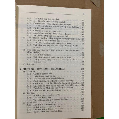 Sách - Giáo trình giải tích thực một biến