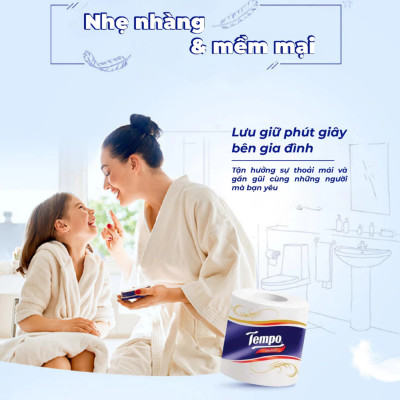 Lốc 10 Cuộn Giấy Vệ Sinh Tempo - Hoa Lài
