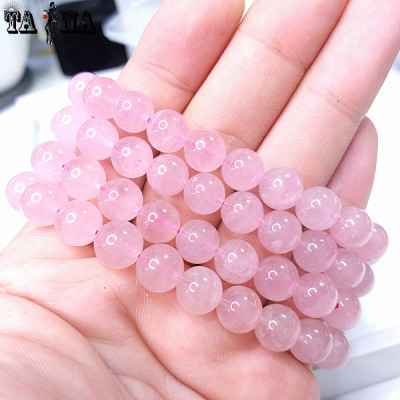 Vòng tay đá thạch anh hồng 4A hợp mệnh Hỏa, Thổ