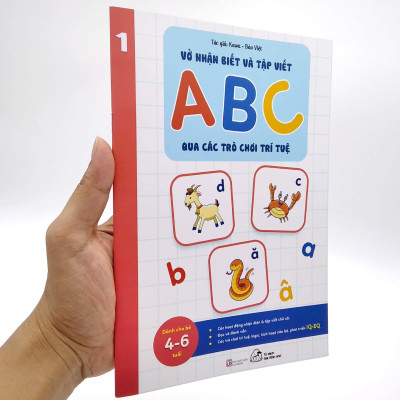 Vở Nhận Biết Và Tập Viết ABC Qua Các Trò Chơi Trí Tuệ - Tập 1 (2021)