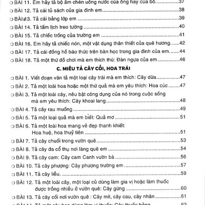 Những bài văn Miêu tả lớp 4 - Dùng chung cho các bộ SGK