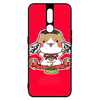 Ốp Lưng in cho Oppo F11 Pro Mẫu Mèo May Mắn 7 - Hàng Chính Hãng