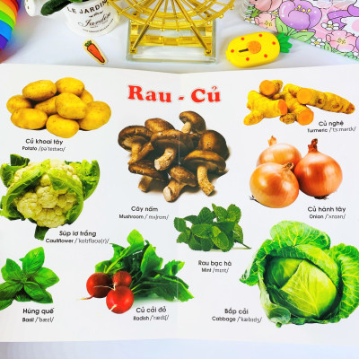 Sách - Từ điển bằng tranh Rau Củ Quả(135)- ndbooks