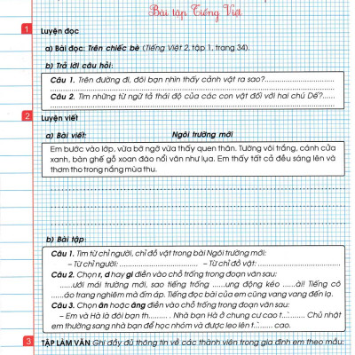 Phiếu Bài Tập Cuối Tuần Toán-Tiếng Việt Lớp 2 - HA