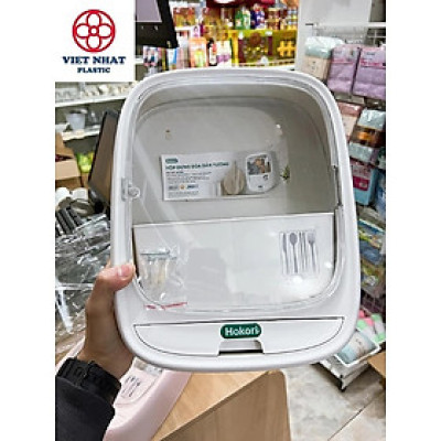 ( MẪU MỚI ) Hộp Đựng Đũa Thìa Treo Tường, Bốn Ngăn Tiện Dụng Có Nắp Đậy Hít Từ, Kín Chống Côn Trùng Kháng Khuẩn Dán Tường Siêu Chắc Chắn - Hàng Việt Nam Xuất Khẩu Chất Lượng Cao 