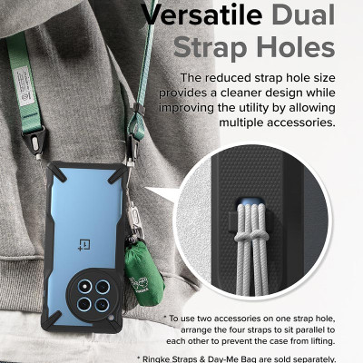 Ốp lưng dành cho OnePlus 12R RINGKE Fusion X - Hàng Chính Hãng