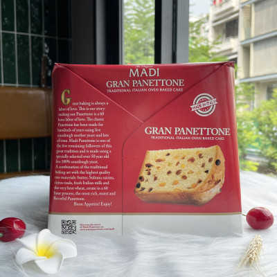Bánh Mì Gan Panettone Madi Italian Cake Nhập Khẩu Ý (1000g)
