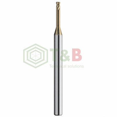 Dao Phay Bo Góc R 4 Me Cổ Dài D6 x R0.3x20x70L Union Tool Model HLRS4060-03-200,Dao phay ngón gia công sau nhiệt