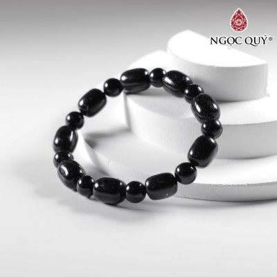 Vòng tay đá thạch anh tóc đen nhiều tóc mệnh thủy, mộc - Ngọc Quý
