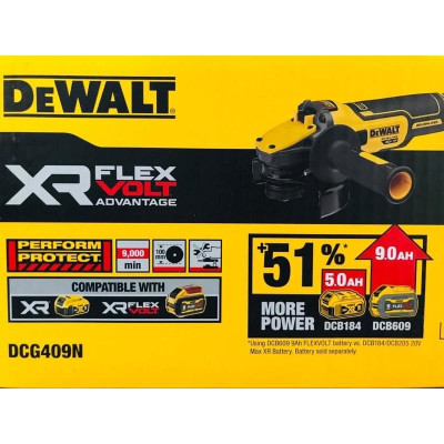 Thân máy mài máy cắt cầm tay pin Brusless 20 / 60V Max Flexvolt Adantage DCG409N ( 110mm )- Chính hãng