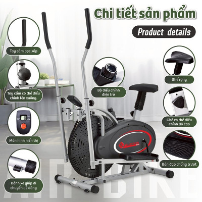 BG Xe đạp tập tại nhà thể dục 8703 kết hợp tay chân - giúp rèn luyện sức khỏe hiệu quả