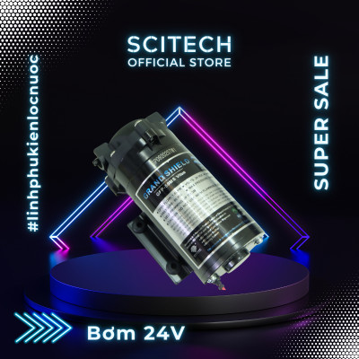 Bơm tăng áp máy lọc nước 24V (Tặng kèm co bơm) - Hàng chính hãng