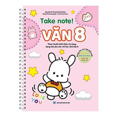 Sách - Take Note Văn Lớp 8 - Dùng Cho Cả 3 Bộ SGK -  Có Lò Xo - Minh Thắng