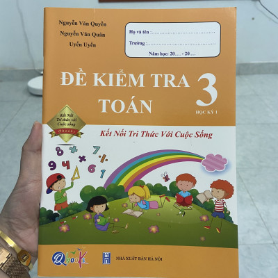 Sách - Đề kiểm tra Toán lớp 3 học kì 1 (Kết nối tri thức với cuộc sống)