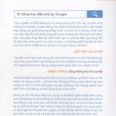 Search Inside Yourself - Tạo ra lợi nhuận, vượt qua đại dương và thay đổi thế giới