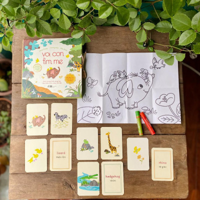 Sách Voi con tìm mẹ (Bìa cứng) - Nhã Nam - BẢN QUYỀN