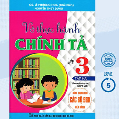Vở Thực Hành Chính Tả Lớp 3 - Tập 2 (Dùng Chung Cho Các Bộ SGK Hiện Hành)  - HA