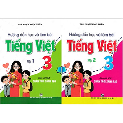 Sách - Hướng Dẫn Học Và Làm Bài Tiếng Việt 3 - Tập 1 + 2 (Chân Trời Sáng Tạo)