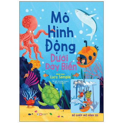 Combo: Mô Hình Động- Bé Ghép Mô Hình 3D: Dưới Đáy Biển + Những Chú Kỳ Lân Nhiệm Màu + Khinh Khí Cầu + Hệ Mặt Trời (Bộ 4 Cuốn)