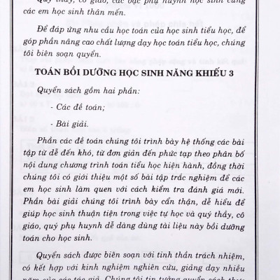 Toán - Bồi Dưỡng Học Sinh Năng Khiếu 3