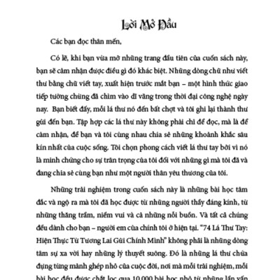 74 LÁ THƯ TAY - Thấu hiểu, đồng cảm và chia sẻ - Đổi hình là đổi đời