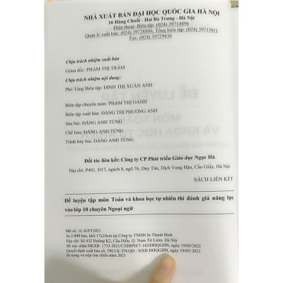 Sách - Combo 3 cuốn thi đánh gía năng lực vào lớp 10 chuyên Ngoại ngữ ( Toán + Văn + Anh)