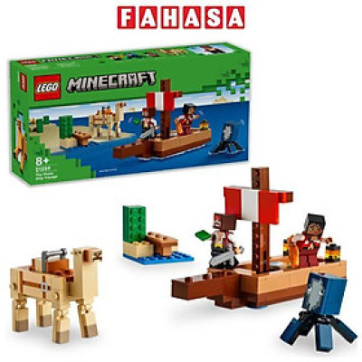 Đồ Chơi Lắp Ráp Chuyến Thám Hiểm Trên Tàu Cướp Biển - The Pirate Ship Voyage - Lego Minecraft 21259 (166 Mảnh Ghép)