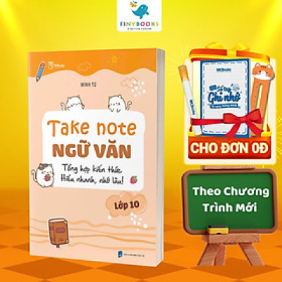 Sách - Combo Take Note Ngữ Văn lớp 10,11,12 - Tổng hợp kiến thức, Hiểu nhanh nhớ lâu - TKBooks