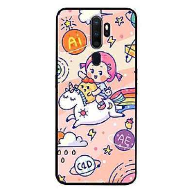 Ốp lưng dành cho Oppo A5 ( 2020 ) - A9 ( 2020 ) - Find X2 - F11 Pro mẫu Cô Gái Cưỡi Ngựa