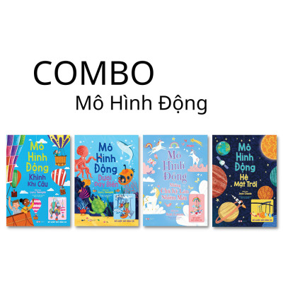 Combo: Mô Hình Động- Bé Ghép Mô Hình 3D: Dưới Đáy Biển + Những Chú Kỳ Lân Nhiệm Màu + Khinh Khí Cầu + Hệ Mặt Trời (Bộ 4 Cuốn)