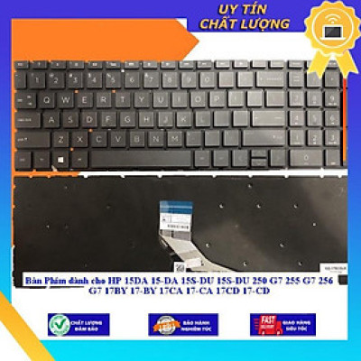 Bàn Phím dùng cho HP 15DA 15-DA 15S-DU 15S-DU 250 G7 255 G7 256 G7 17BY 17-BY 17CA 17-CA 17CD 17-CD - MÀU BẠC - Hàng Nhập Khẩu New Seal