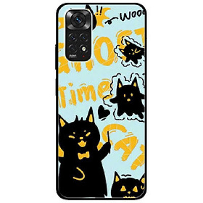 Ốp lưng cho Xiaomi Redmi Note 11 4G - Note 11S 4G - Note 11 5G - Redmi Note 11 Pro Nội Địa - Note 11 Pro Quốc Tế - Mèo Mun GHOST - Hàng Chính Hãng