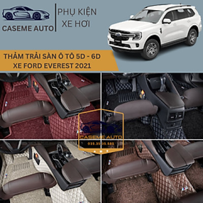 [FORD EVEREST] Thảm Trải Sàn, Lót Sàn Ô Tô 5D 6D Thiết Kế Theo Xe FORD EVEREST 2021 Chống Nước, Không Mùi - MẪU CARBON - Hàng Chính Hãng