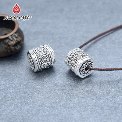 Charm chặn hạt đa giác hoa văn - Ngọc Quý Gemstones