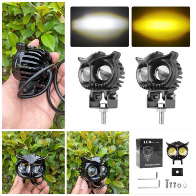 Đèn Trợ Sáng Xe Máy Ô Tô Mắt Cú X22 Pro 45W – Cốt Vàng Pha Trắng, ĐÈN TRANG TRÍ , ĐỒNG HỒ TREO TƯỜNG