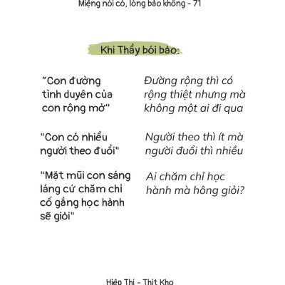 Miệng Nói Có, Lòng Bảo Không