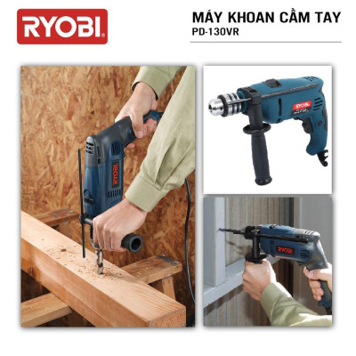 Máy khoan cầm tay đa năng điện 650W RYOBI (KYOCERA)- PD-130VR
