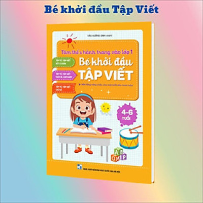 Sách - Bé khởi đầu tập viết giúp bé viết chữ cỡ to theo nhóm- Phiên bản mới nhất cho trẻ từ 4-6 tuổi