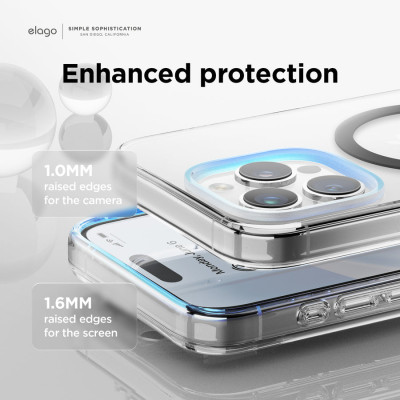 Ốp Lưng Trong Suốt Elago Mag Hybird Clear Case Sạc Không Dây Dành Cho iPhone 15 PRO MAX / iPhone 15 Pro - HÀNG CHÍNH HÃNG